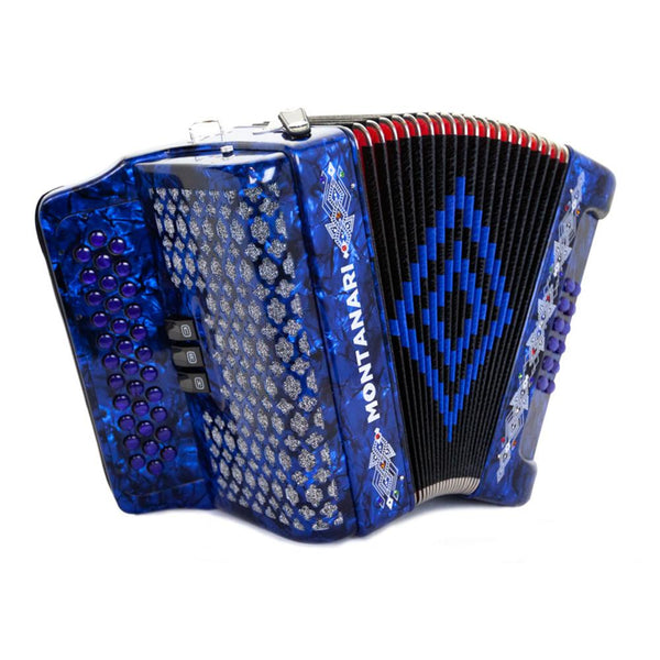 Montanari 3412 3S Accordion EAD Blue